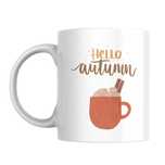 Kubek jesień jesieniara liście Hello autumn prezent