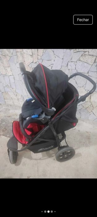 Carrinho 3 em 1 hauck rapid 3 plus trio set