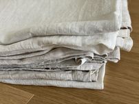 Zara Home lniane zaslony bezowe 140x244-246