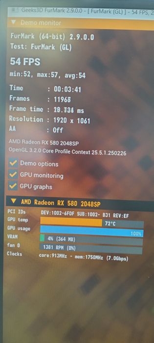 RX 580 8GB 2048 SP