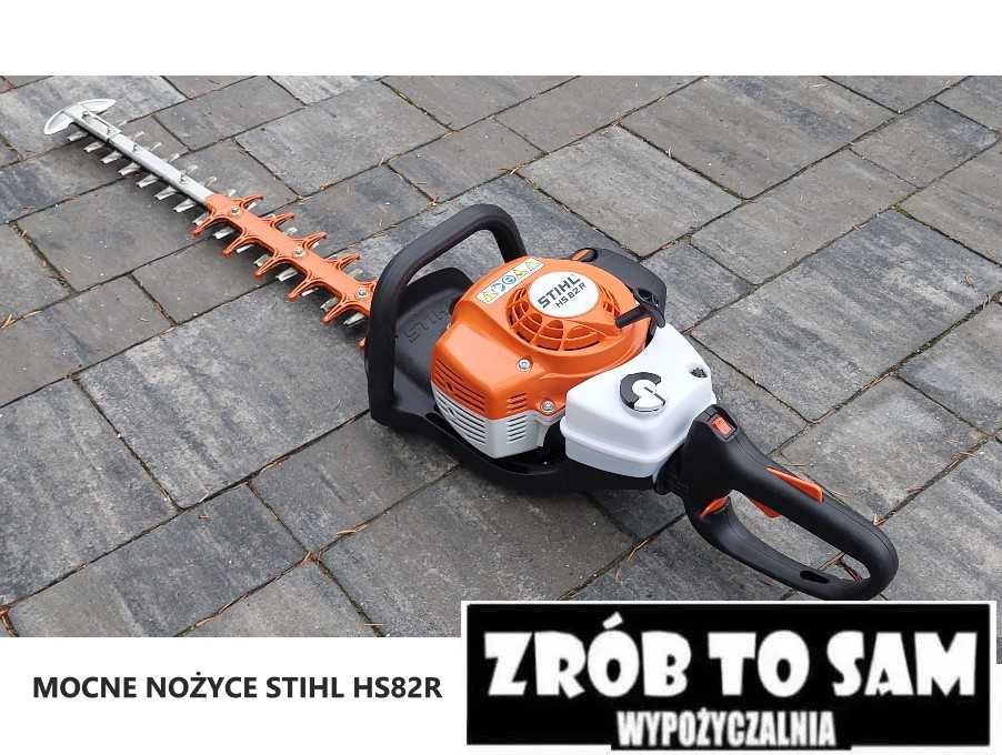 Nożyce STIHL HS 82 R mocne przycinanie żywopłotów tui tuji wynajem