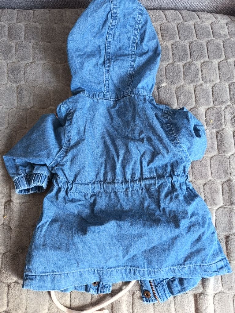 Jeansowa kurtka, parka, 68 cm, dla dziewczynki, Reserved