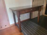 Stół / biurko debowe stare, toczone nogi