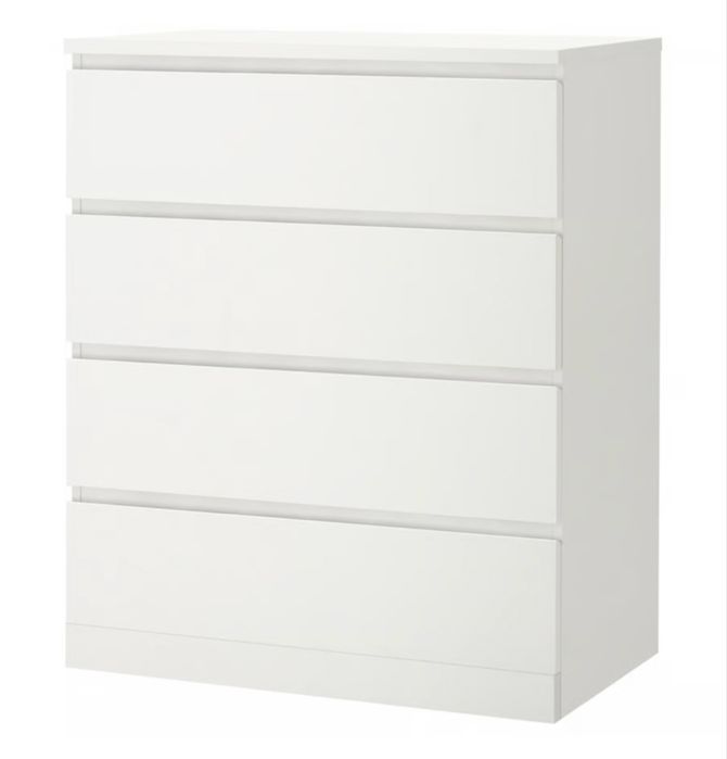 Comoda de 4 Gavetas Branco