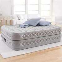 Надувная кровать матрас Intex 64490 с электронасосом 152х203х51 см