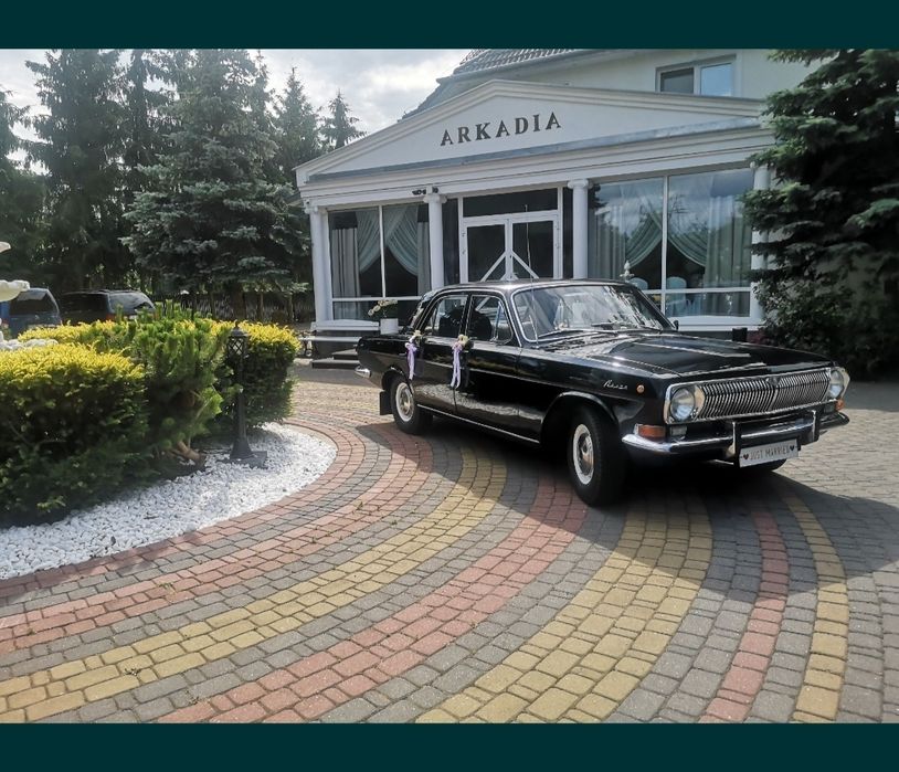 Auto do ślubu klasyk do ślubu Mercedes S klasa / Wołga Gaz 24