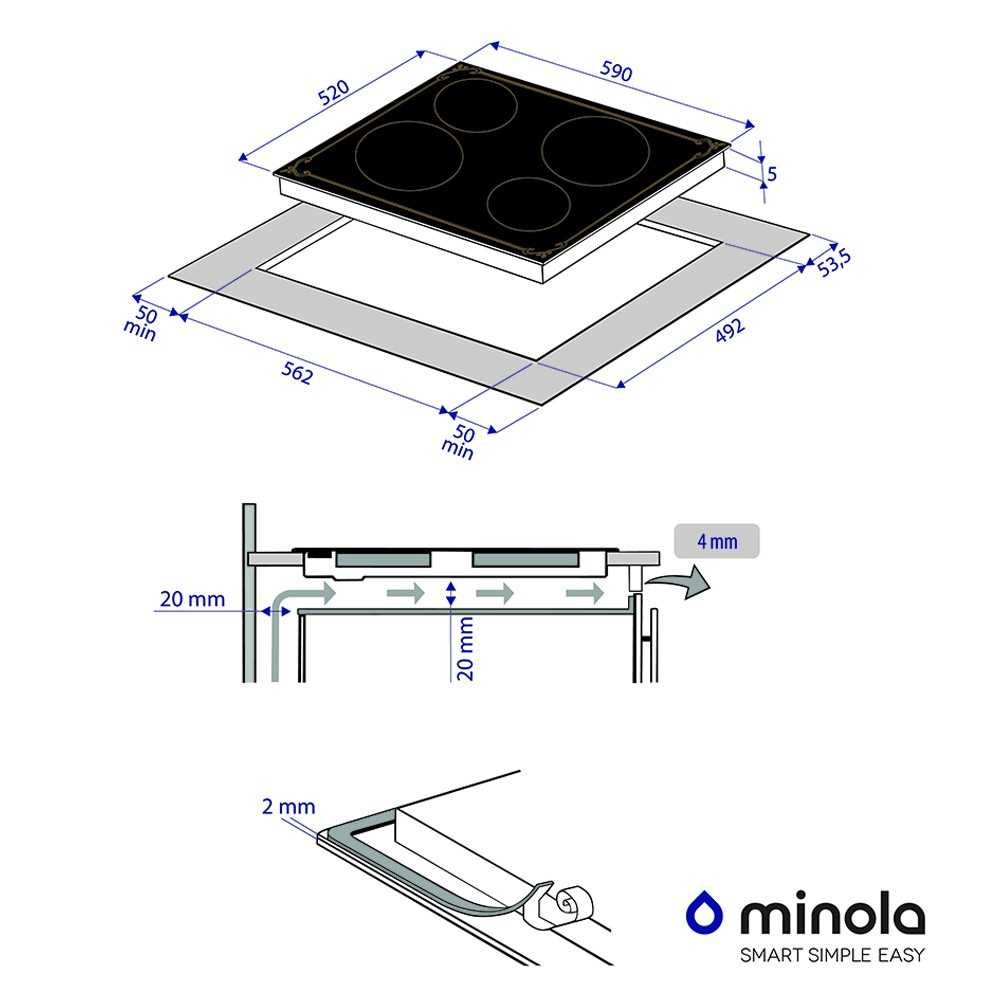 Поверхня склокерамічна Minola MVH 6032 GBL RUSTIC