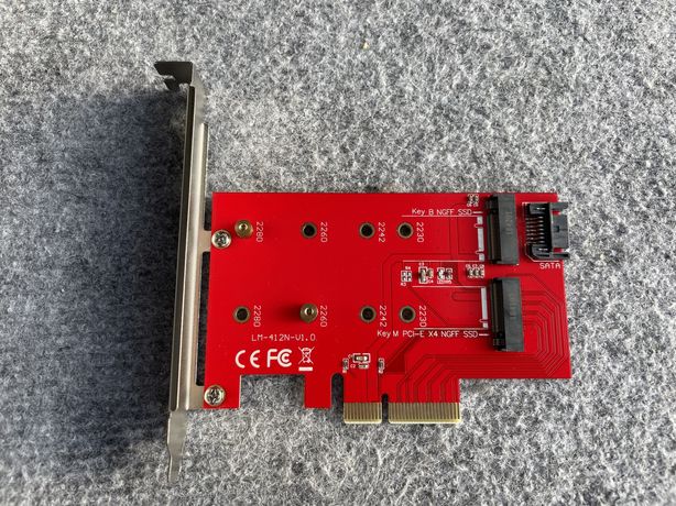 Adapter PCIE - M2 nvme/sata