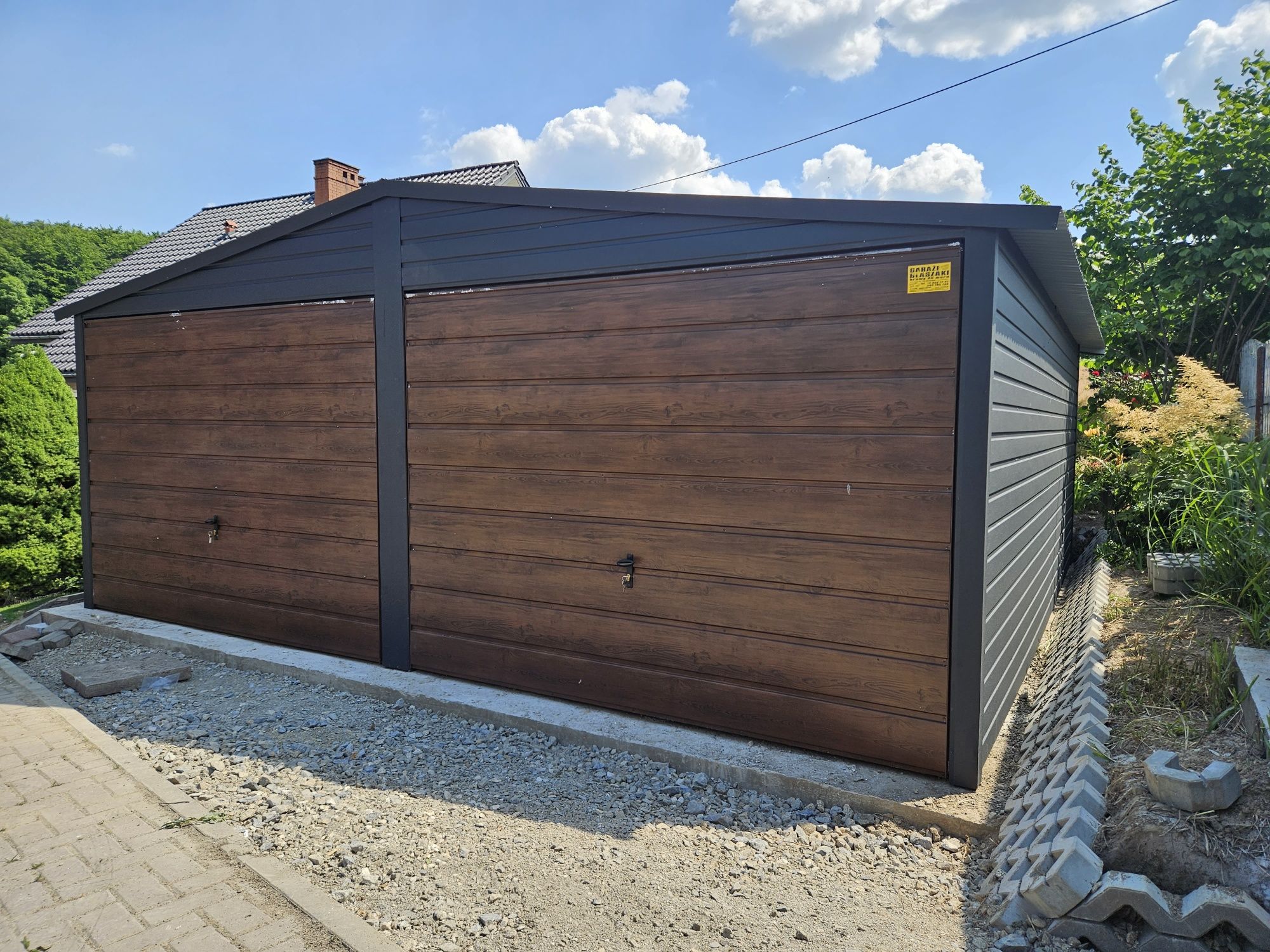 6x5.5 POD Garaze Blaszane Garaż Blaszany Blaszak Blaszaki Drewnopodobn