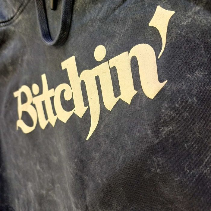 Hoodie Sweat Bitchin' Navy Washed