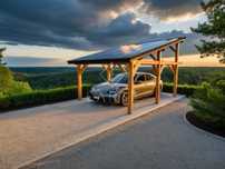 MONTE I Wiata garażowa carport jednostanowiskowa fotowoltaika