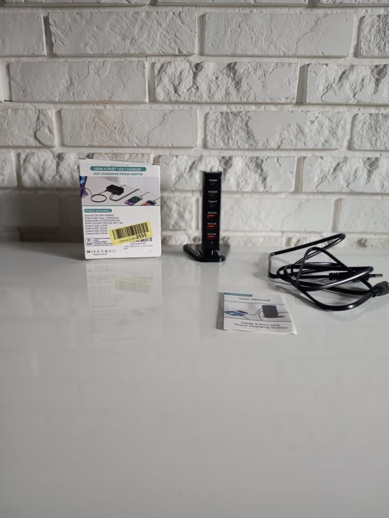 Ładowarka USB 100w 6 portowa MIX