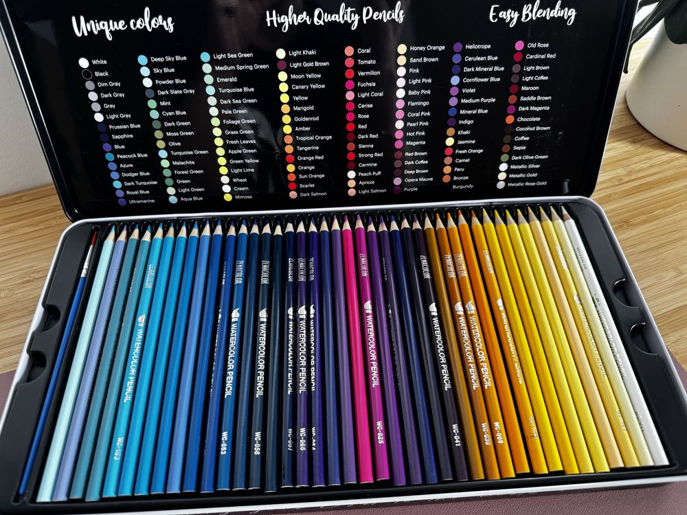 Lapis de cor aquarelaveis 120 da Zenacolor