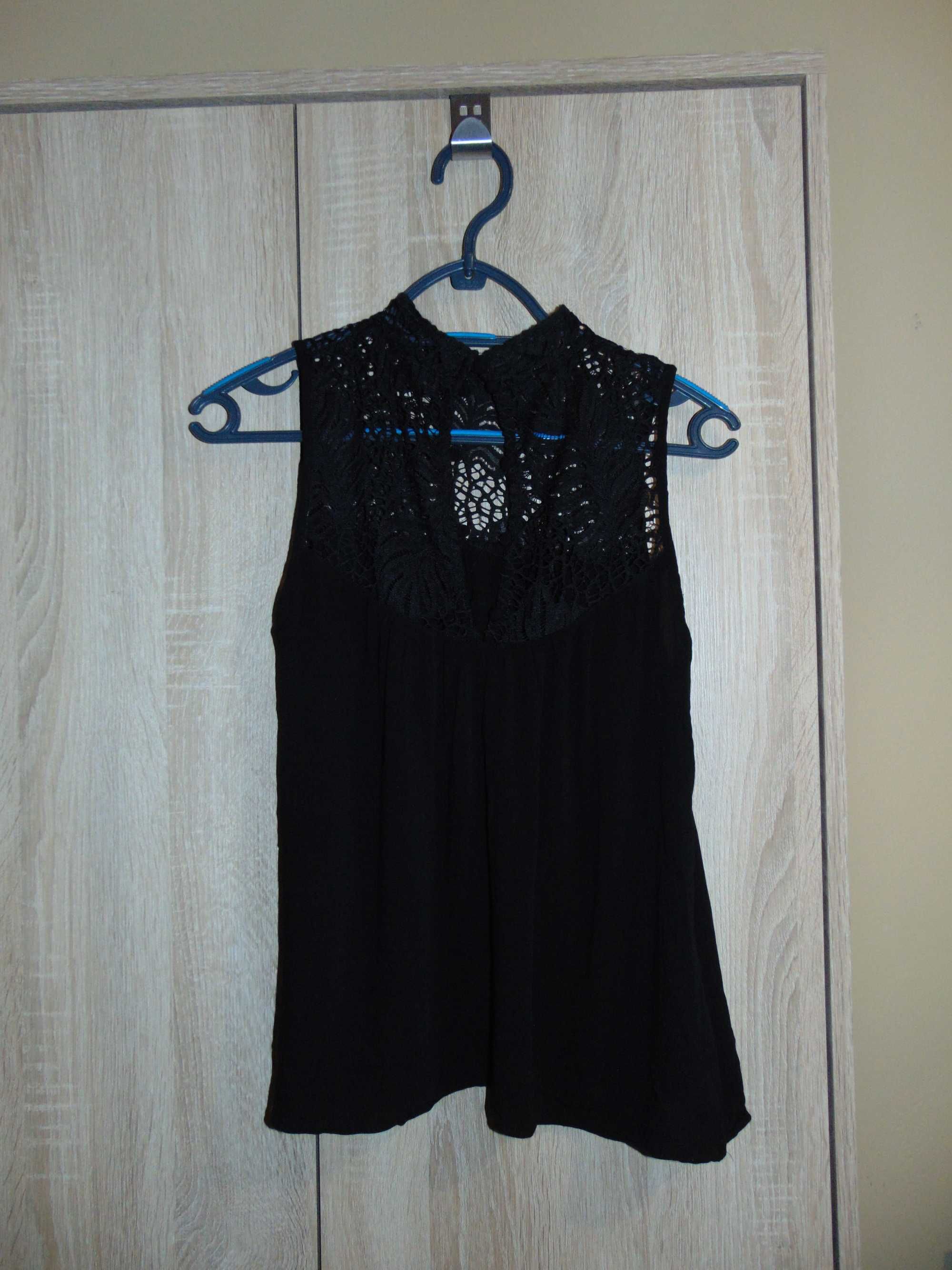H&M - bluzka z koronkową górą - rozmiar 34