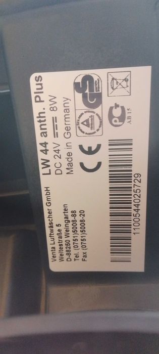 Мощный увлажнитель воздуха Venta LW44 Black