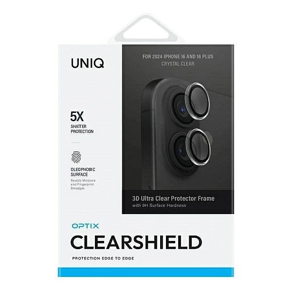 Szkło ochronne UNIQ Optix Clear Camera Lens Protector iPhone 16 / 16 P
