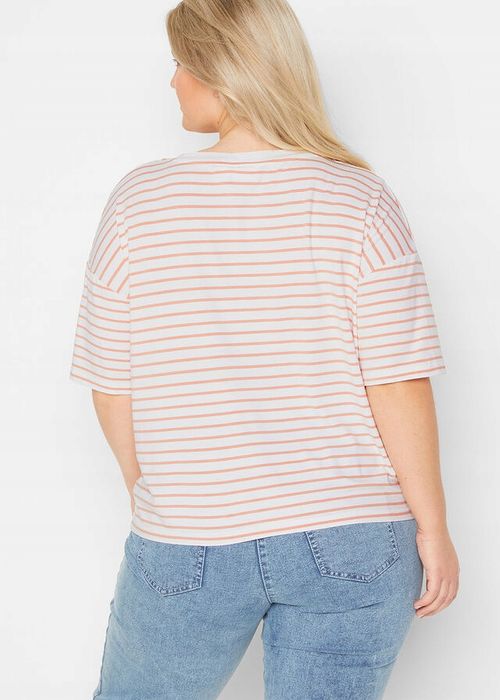 B.P.C t-shirt z wiskozy w paski ^48/50
