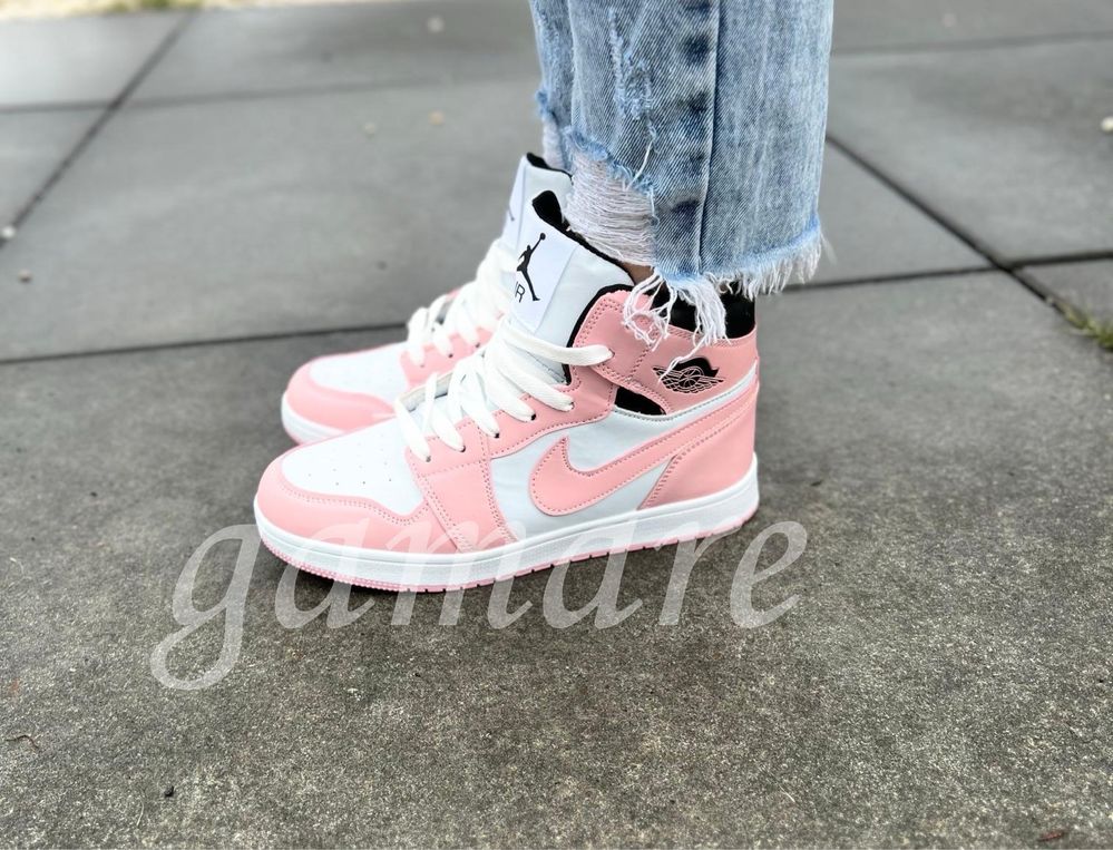 Nike air Jordan 1 różowe damskie buty jordan nowe sneakersy za kostkę