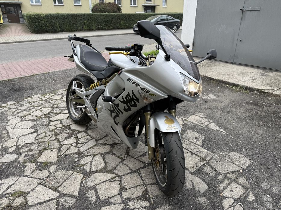 Kawasaki er6f 650 wtrysk. nowe opony s21, dodatki
