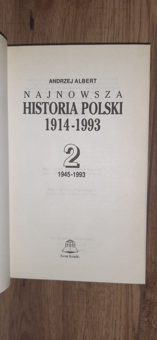 Ksiazka Najnowsza historia Polski z 1995 r