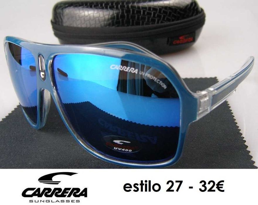 Óculos de sol Carrera estilo 27 - 4 cores disponíveis - NOVOS