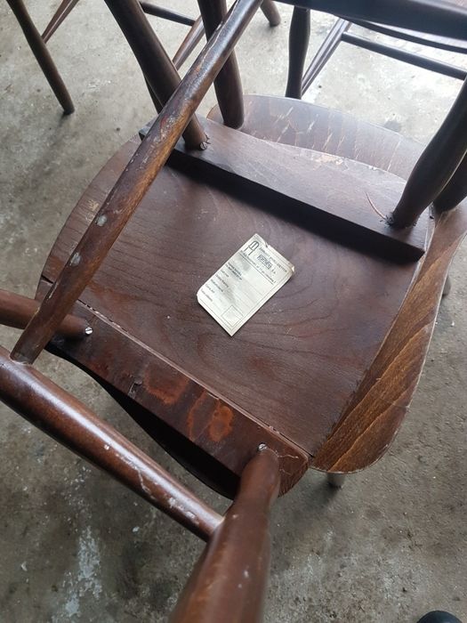 Krzesła gięte Radomsko prl