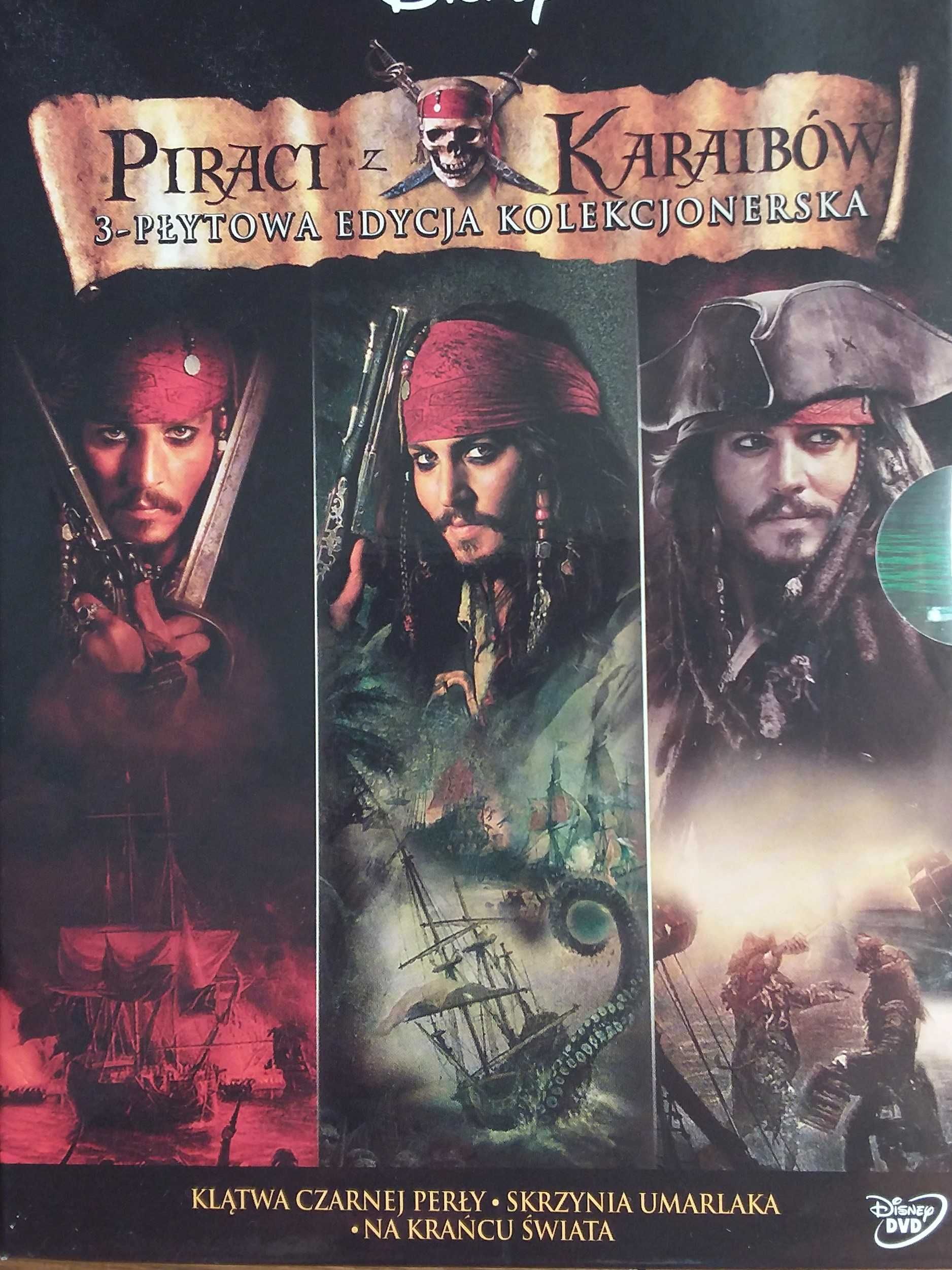 Trylogia Piraci z Karaibów (3 części - 3 DVD)