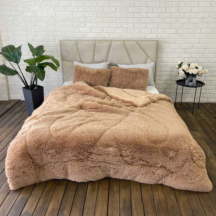 ТОП! Ковдра травка одеяло мишка, покривало пушисте Євро 210/230 см