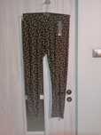 Legginsy czarne w kwiatki plus size  50 52
