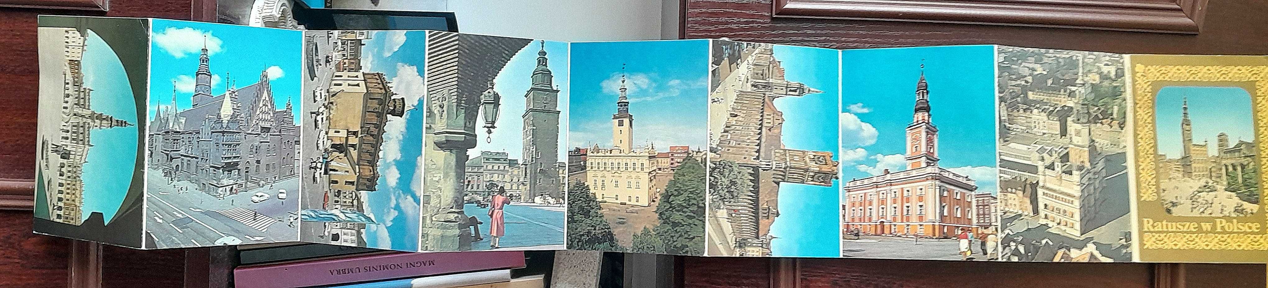 Ratusze w Polsce leporello z 9 pocztówek