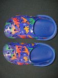 Кроксы оригинал  29 размер с динозавриками синие crocs baya clog kids
