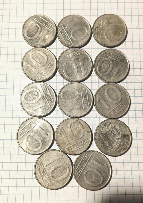 Monety 10 złotych 1988 15 sztuk
