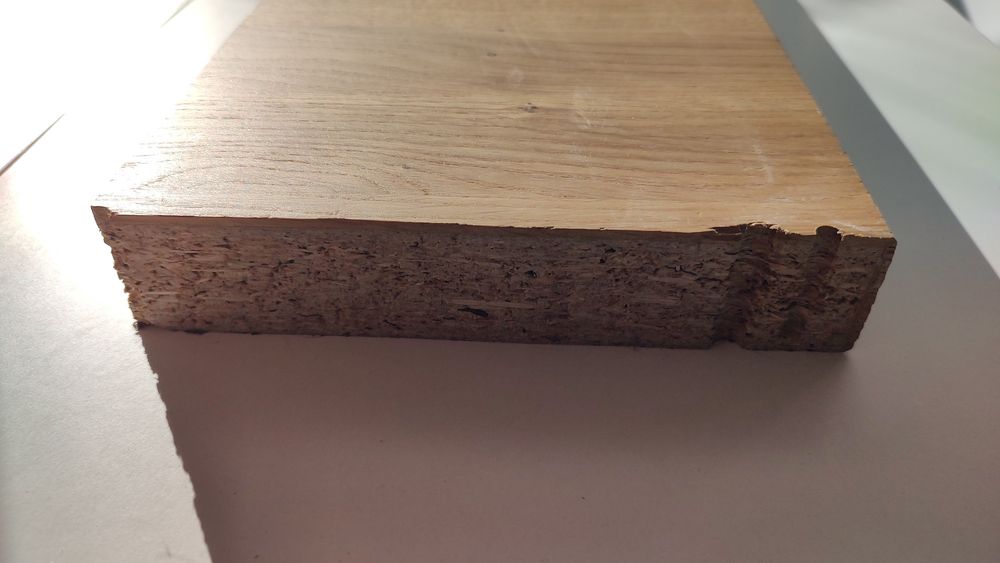 Półka fornir deska, 3 rozmiary, 4 szt.