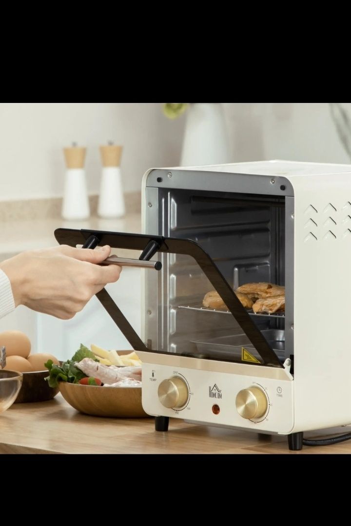Homcom mini forno elétrico 15L 1000w com temperatura  até 230°C