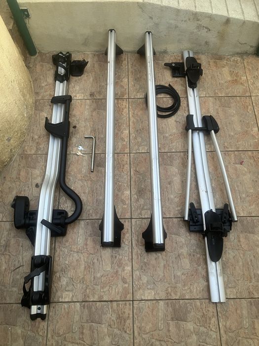 Barras de Tejadilho + 2 Suportes de Bicicleta
