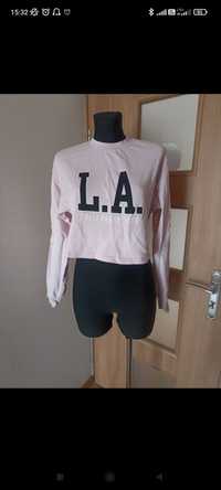 Różowa bluza L.A. Bershka