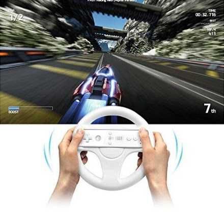 Volante comando Nintendo WII WII U Mario Kart jogo jogos consola NOVO