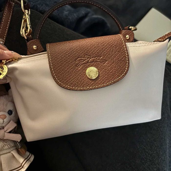 Torebka do makijażu Le Pliage Original Biały papierowy