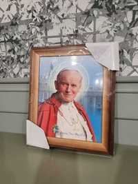 Obraz religijny obrazy religijne Papież Jan Paweł II w ramie