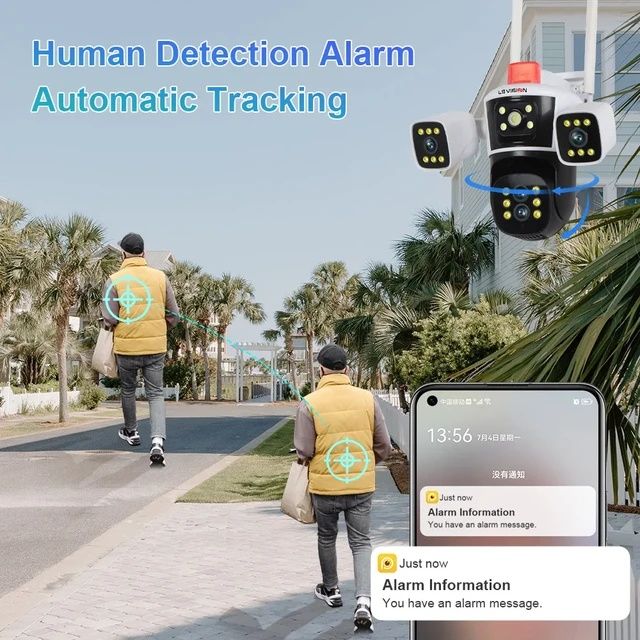 LS VISION 8K 16MP 10X ZOOM Камера на три сторони огляду