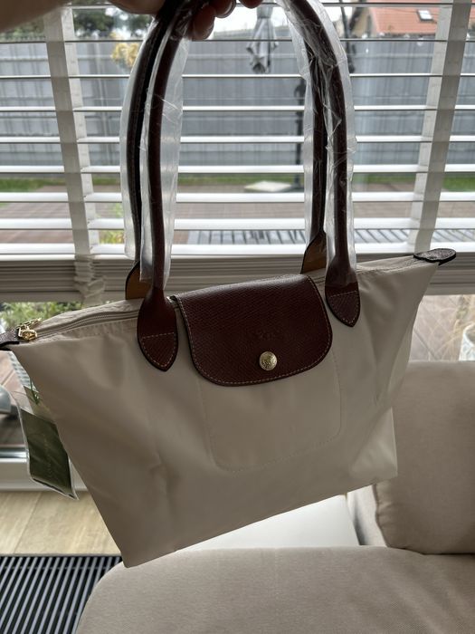 Longchamp torebka kremowa roz. M
