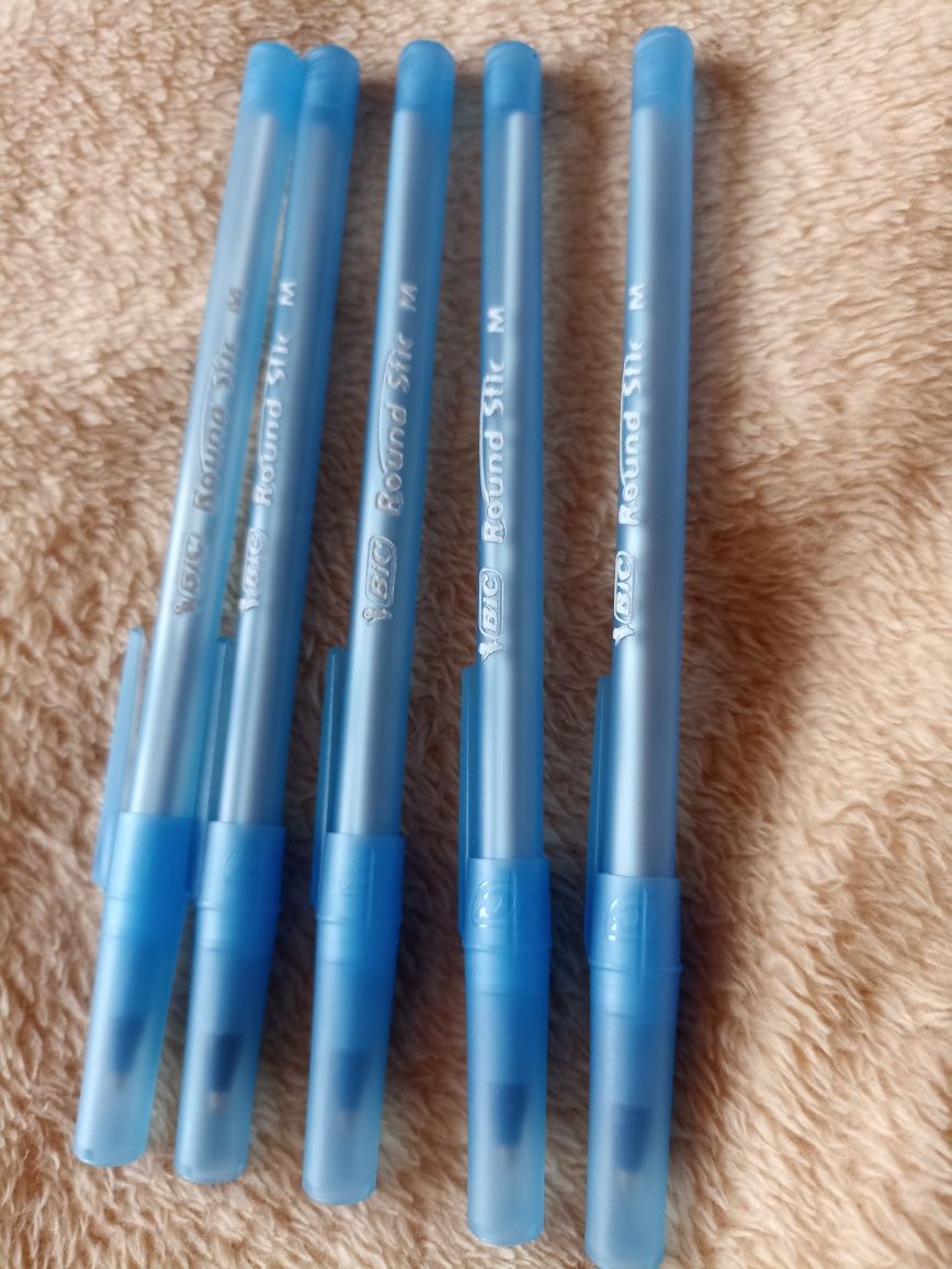 Zestaw 5 szt długopisy Bic niebieskie nowe