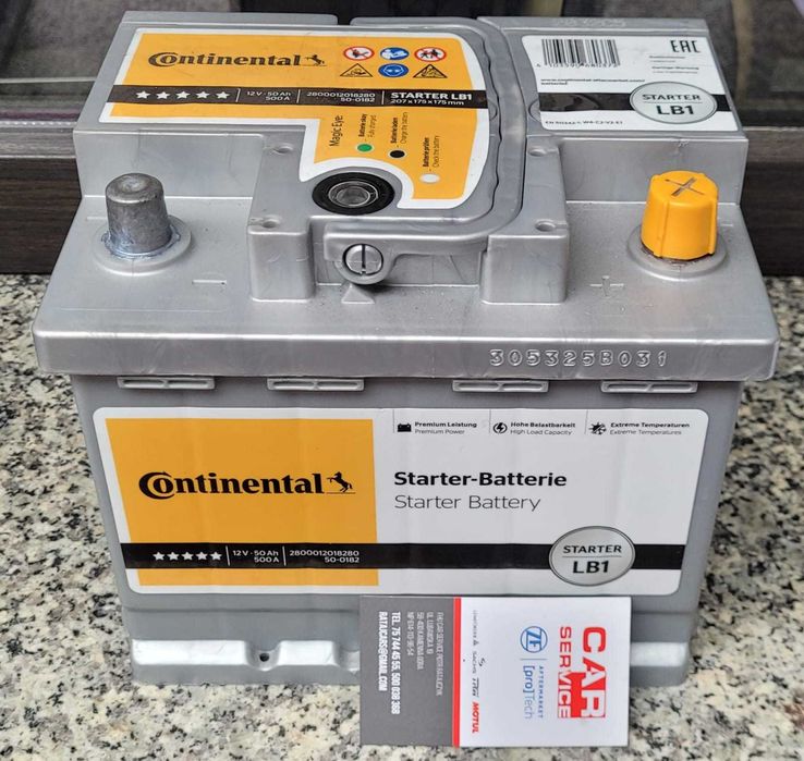 Akumulator Nowy Continental 50Ah 500A 12V