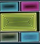 Paines de acrilico com fita de led rgb