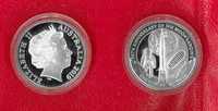 Srebrna moneta kolekcjonerska, niski nakład, 50  rocznica lądowania