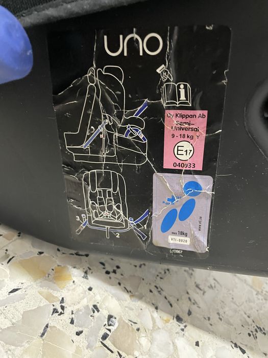 Cadeira auto Klippan Wob Uno – Contra a marcha