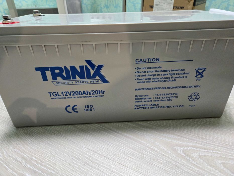 Акумуляторна батарея гелева 12В 200Аг Trinix TGL12V200Ah/20Hr GEL