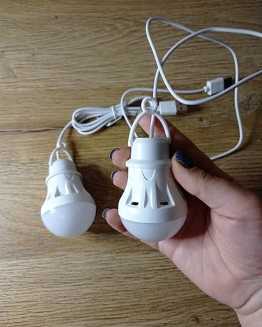 Лампочка на шнурку USB лампа лампа нічник світильник