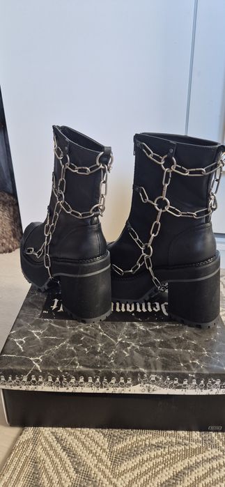 Buty na platformie, koturnie demonia assault-66