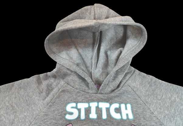 Szara bluza z kapturem Stitch 2Y / 92